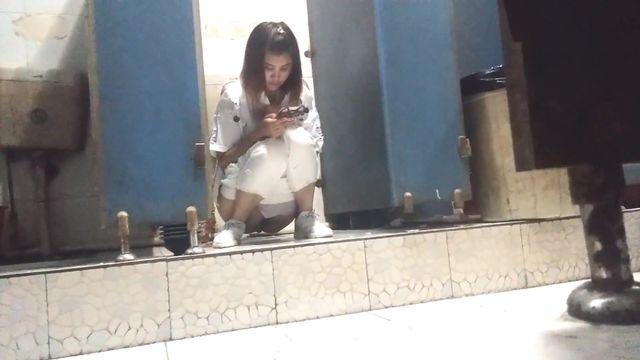 Asian supermarket mall wc  toilet voyeur HD 7